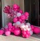 100pcs Hot Pink Balloons 12 inch, Bright Pink Latex Balloons with Pink Ribbon for Birthday Wedding Engagement Bridal Bachelorette Tropical Party Decorations